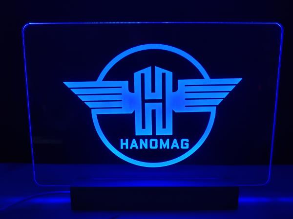 Hanomag Rundes Motiv LED Schild